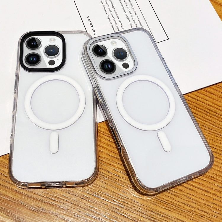 Kingsteel Wolf Frosted Lens MagSafe Transparent Phone Case, For iPhone 16 Pro Max, For iPhone 16 Pro, For iPhone 16 Plus, For iPhone 16