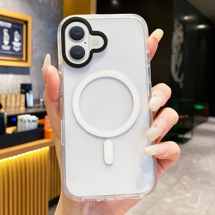 Kingsteel Wolf Frosted Lens MagSafe Transparent Phone Case, For iPhone 16 Pro Max, For iPhone 16 Pro, For iPhone 16 Plus, For iPhone 16