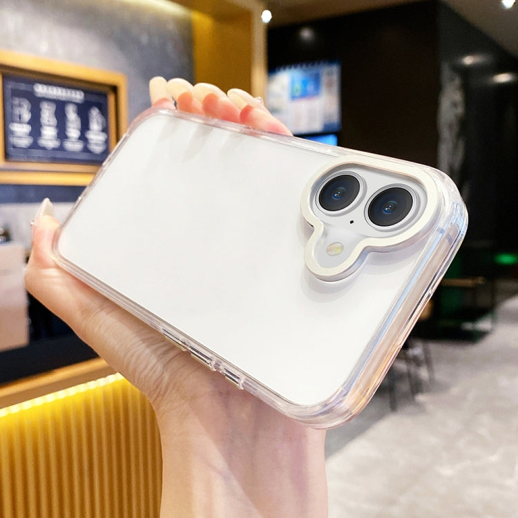 Kingsteel Wolf Frosted Lens Transparent Phone Case, For iPhone 16 Pro Max, For iPhone 16 Pro, For iPhone 16 Plus, For iPhone 16