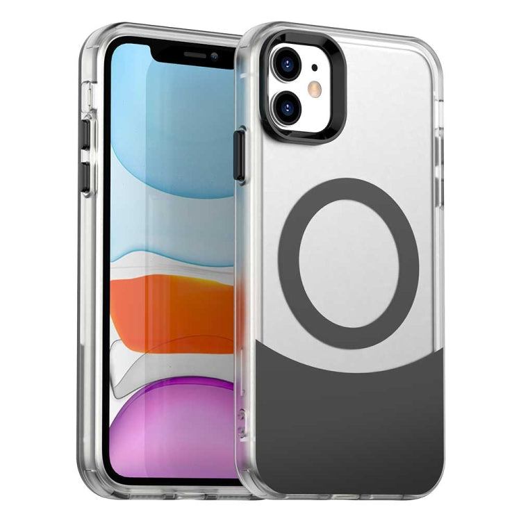 Color Blocking Series MagSafe Magnetic PC Hybrid TPU Phone Case, For iPhone 11 Pro Max, For iPhone 11, For iPhone 11 Pro