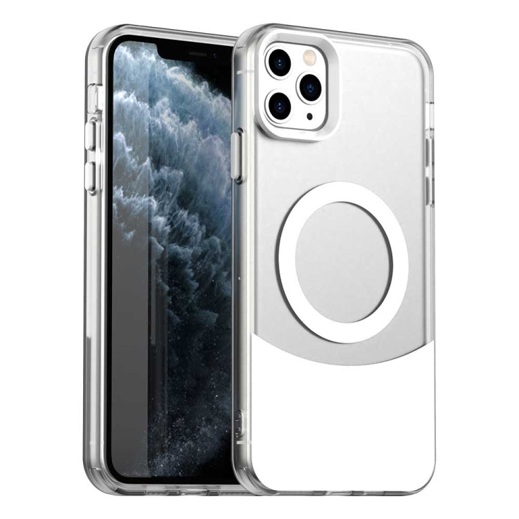 Color Blocking Series MagSafe Magnetic PC Hybrid TPU Phone Case, For iPhone 11 Pro Max, For iPhone 11, For iPhone 11 Pro