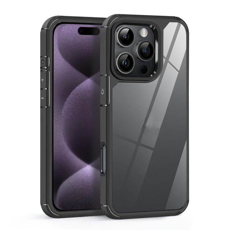 Acrylic+TPU Transparent Shockproof Phone Case, For iPhone 16 Pro Max, For iPhone 16 Pro, For iPhone 16 Plus, For iPhone 16