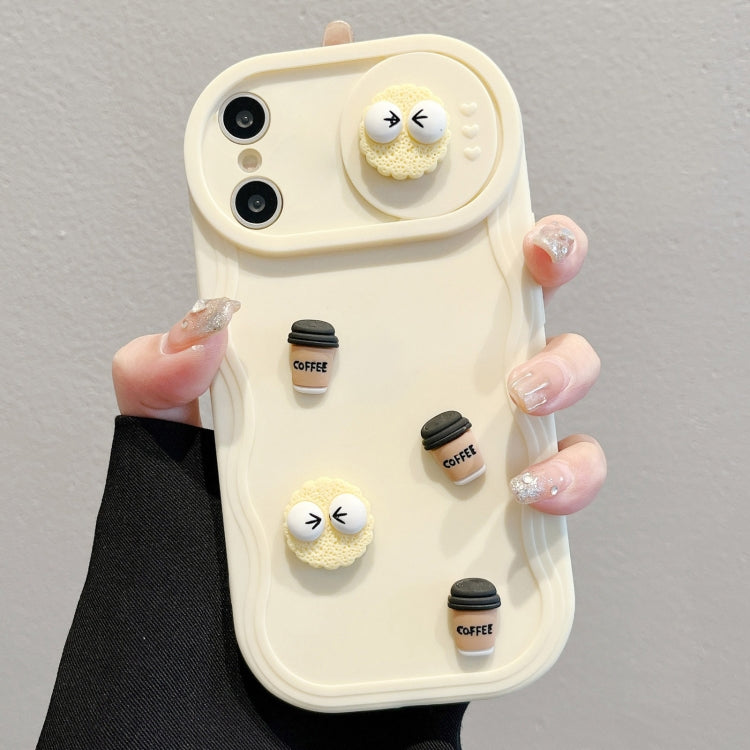 Briquettes Sliding Camshield 3D Coffee TPU Phone Case