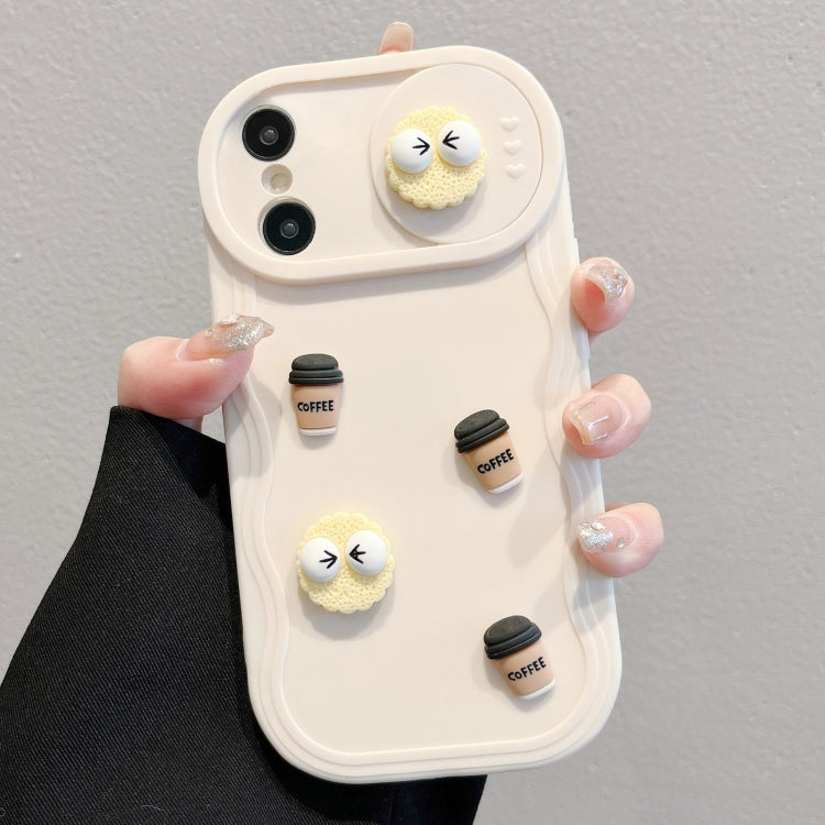 Briquettes Sliding Camshield 3D Coffee TPU Phone Case