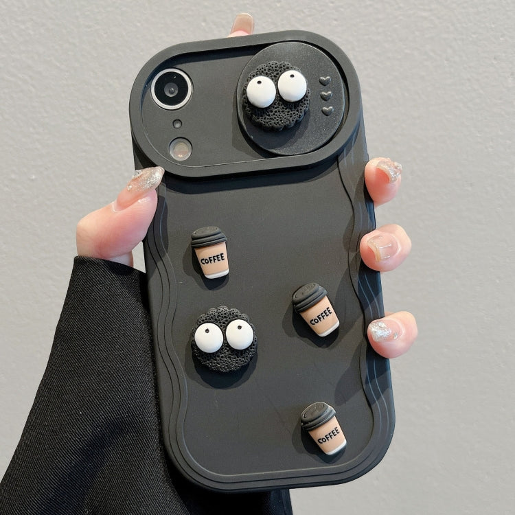 Briquettes Sliding Camshield 3D Coffee TPU Phone Case