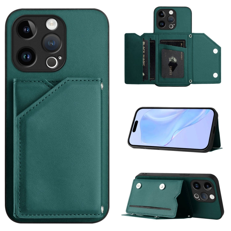 Skin Feel Four Card Slots Phone Case with Wrist Strap, For iPhone 7 / 8 / SE 2020 2022, For iPhone 13 Pro Max, For iPhone 13 Pro, For iPhone 13