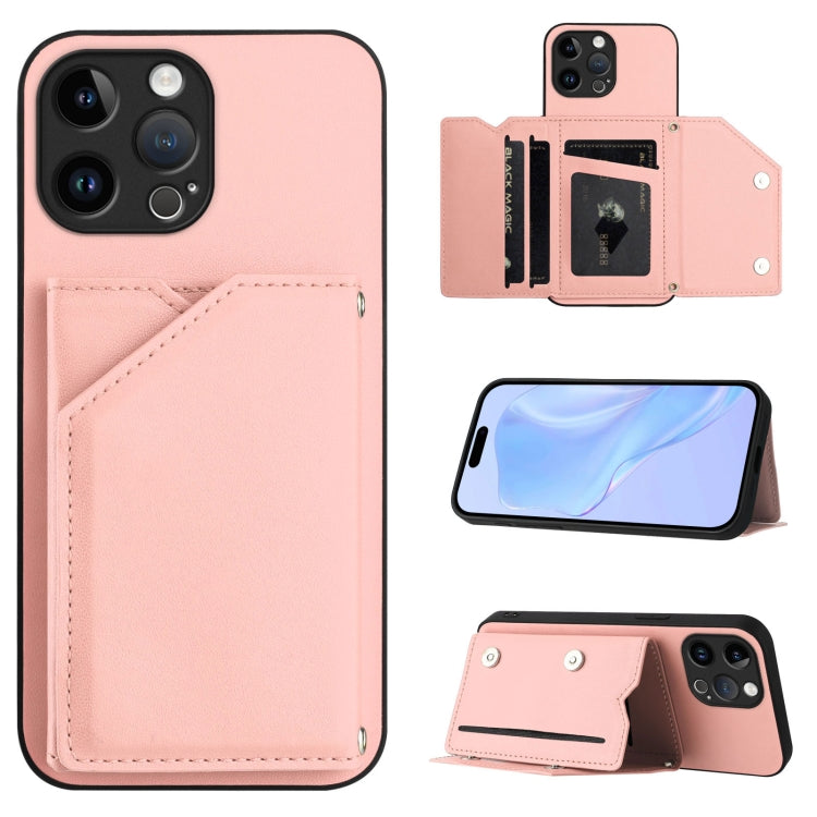 Skin Feel Four Card Slots Phone Case with Wrist Strap, For iPhone 7 / 8 / SE 2020 2022, For iPhone 13 Pro Max, For iPhone 13 Pro, For iPhone 13