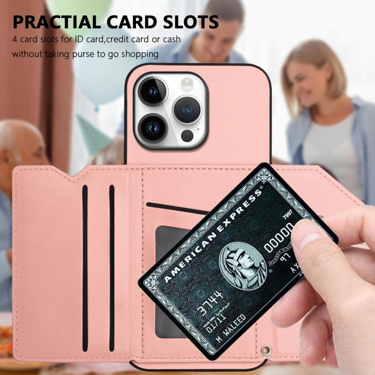 Skin Feel Four Card Slots Phone Case with Wrist Strap, For iPhone 16 Pro Max, For iPhone 16 Pro, For iPhone 16 Plus, For iPhone 16