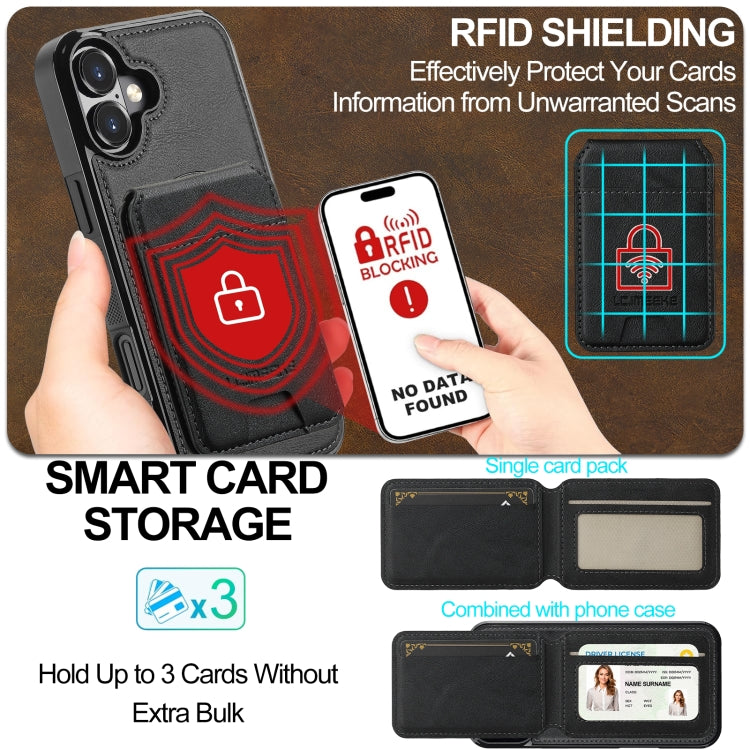 LC.IMEEKE L3 Series Detachable RFID Card Bag Magsafe Phone Case