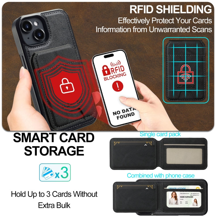 LC.IMEEKE L3 Series Detachable RFID Card Bag Magsafe Phone Case