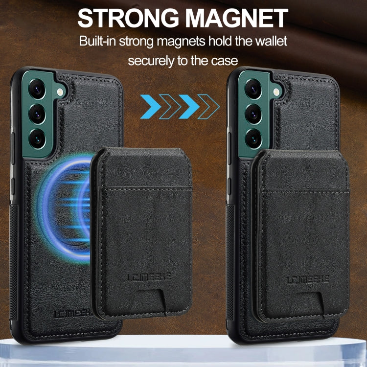 LC.IMEEKE L3 Series Detachable RFID Card Bag Magsafe Phone Case, For Samsung Galaxy S22+ 5G, For Samsung Galaxy S22 5G, For Samsung Galaxy S21 FE 5G, For Samsung Galaxy S21 5G