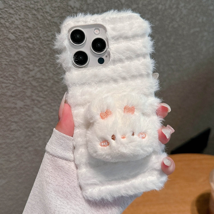 Doll Plush PU Hybrid PC Phone Case, For iPhone 16 Pro Max, For iPhone 16 Pro, For iPhone 16 Plus, For iPhone 16