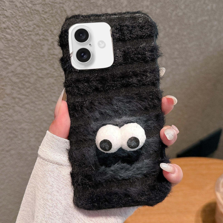 Doll Plush PU Hybrid PC Phone Case, For iPhone 16 Pro Max, For iPhone 16 Pro, For iPhone 16 Plus, For iPhone 16