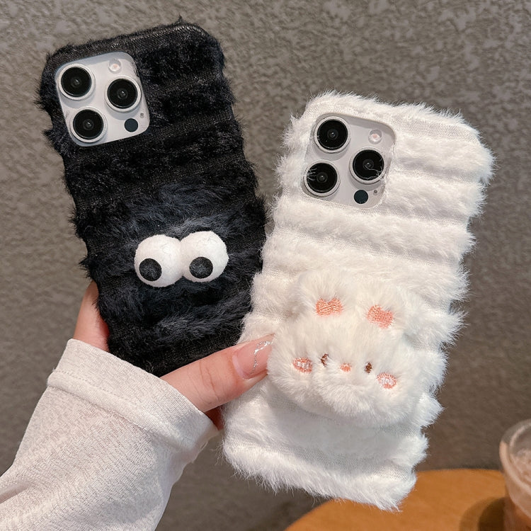 Doll Plush PU Hybrid PC Phone Case, For iPhone 16 Pro Max, For iPhone 16 Pro, For iPhone 16 Plus, For iPhone 16