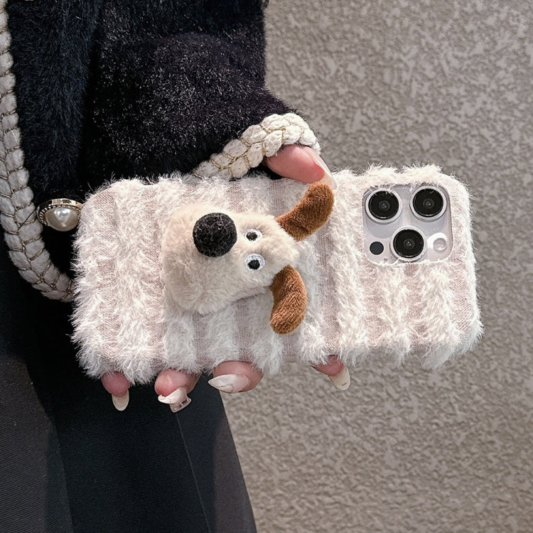 Doll Plush PU Hybrid PC Phone Case, For iPhone 16 Pro Max, For iPhone 16 Pro, For iPhone 16 Plus, For iPhone 16