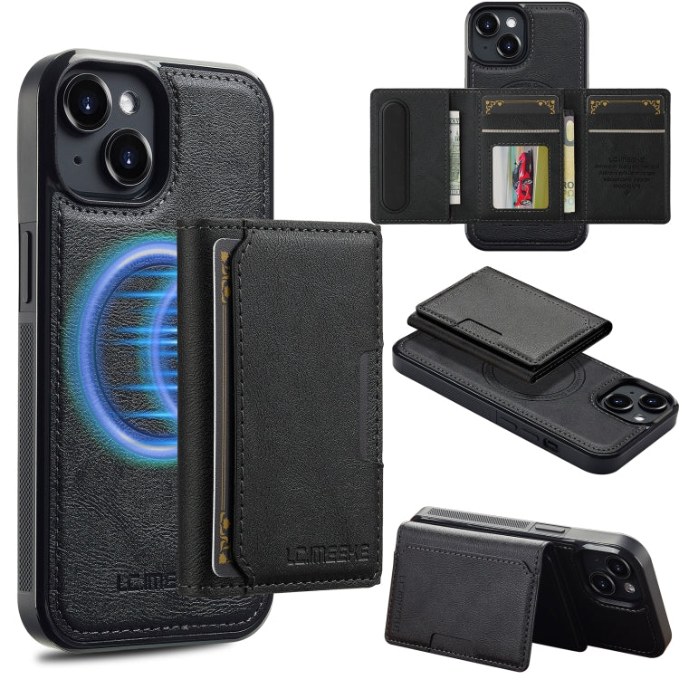 LC.IMEEKE L5 Series Detachable RFID Card Bag Magsafe Phone Case