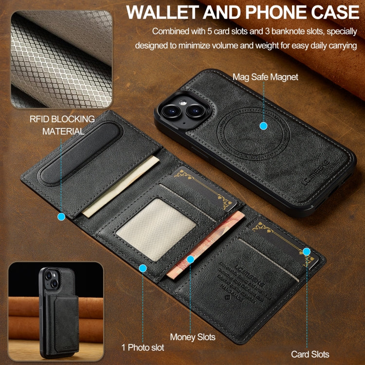 LC.IMEEKE L5 Series Detachable RFID Card Bag Magsafe Phone Case