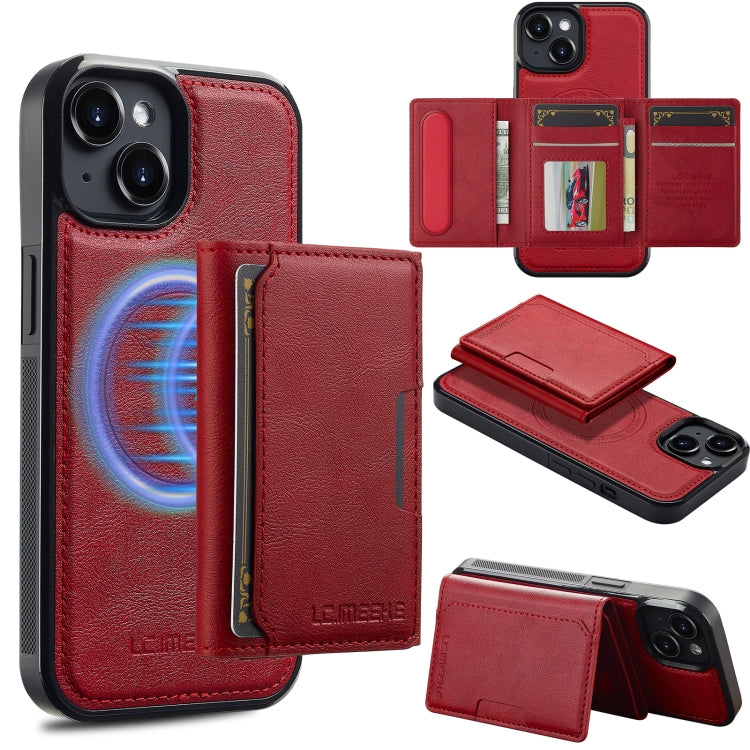 LC.IMEEKE L5 Series Detachable RFID Card Bag Magsafe Phone Case