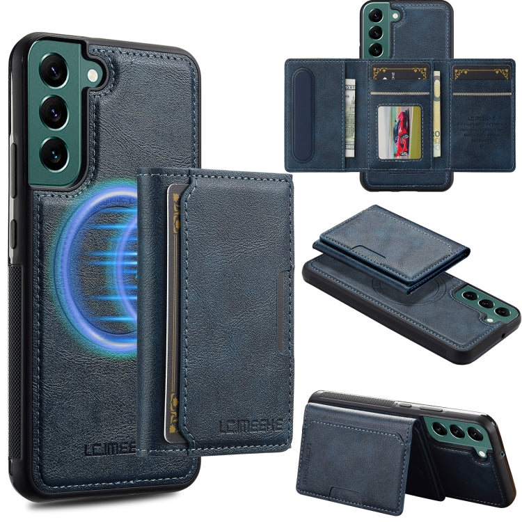 LC.IMEEKE L5 Series Detachable RFID Card Bag Magsafe Phone Case, For Samsung Galaxy S22+ 5G, For Samsung Galaxy S22 5G, For Samsung Galaxy S21 FE 5G, For Samsung Galaxy S21 5G