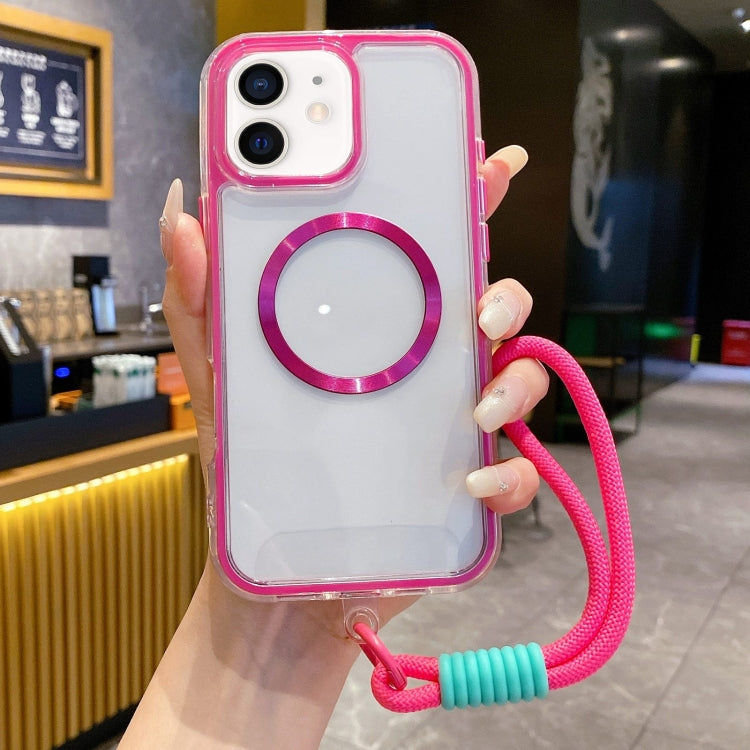 Airbag 3 in 1 CD Texture MagSafe Phone Case with Strap, For iPhone 11, For iPhone 11 Pro