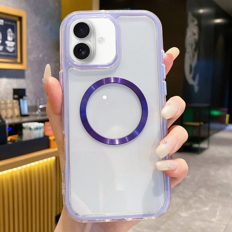 3 in 1 Airbag CD Texture MagSafe Phone Case, For iPhone 16 Pro Max, For iPhone 16 Pro, For iPhone 16 Plus