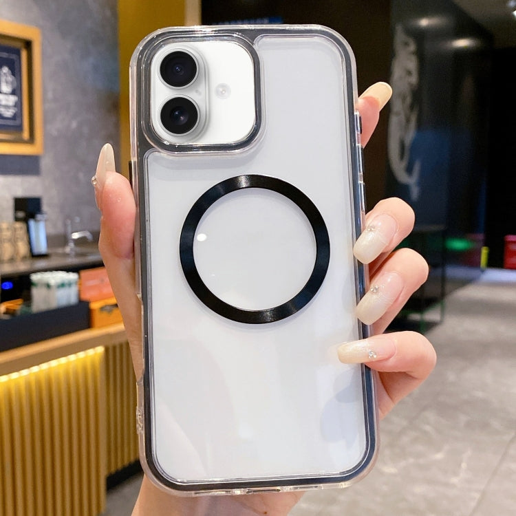 3 in 1 Airbag CD Texture MagSafe Phone Case, For iPhone 16 Pro Max, For iPhone 16 Pro, For iPhone 16 Plus