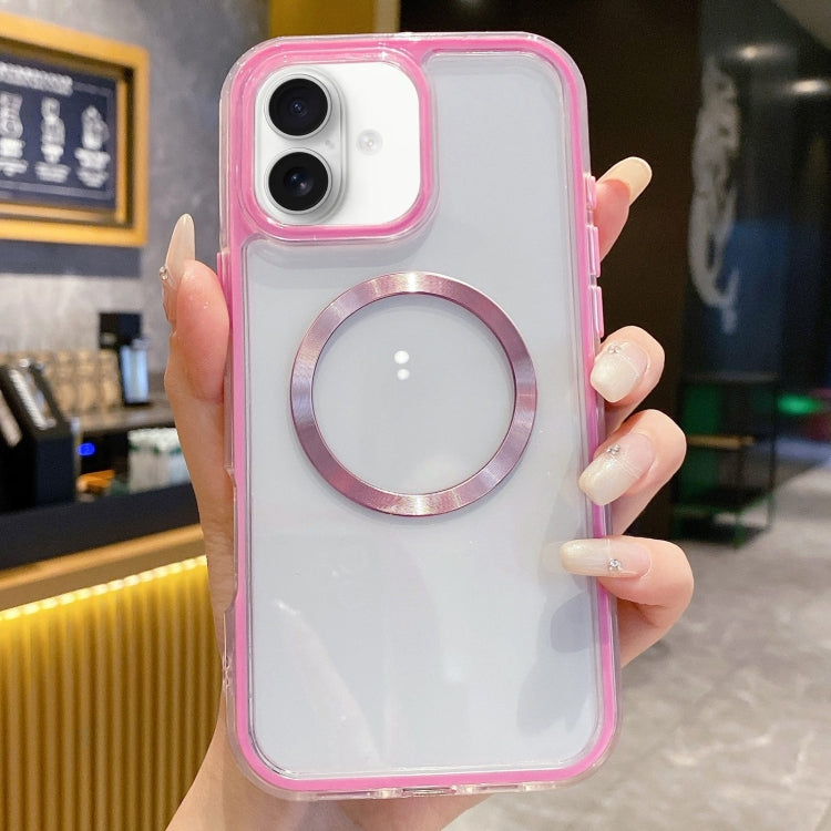 3 in 1 Airbag CD Texture MagSafe Phone Case, For iPhone 16, For iPhone 15 Pro Max, For iPhone 15 Pro