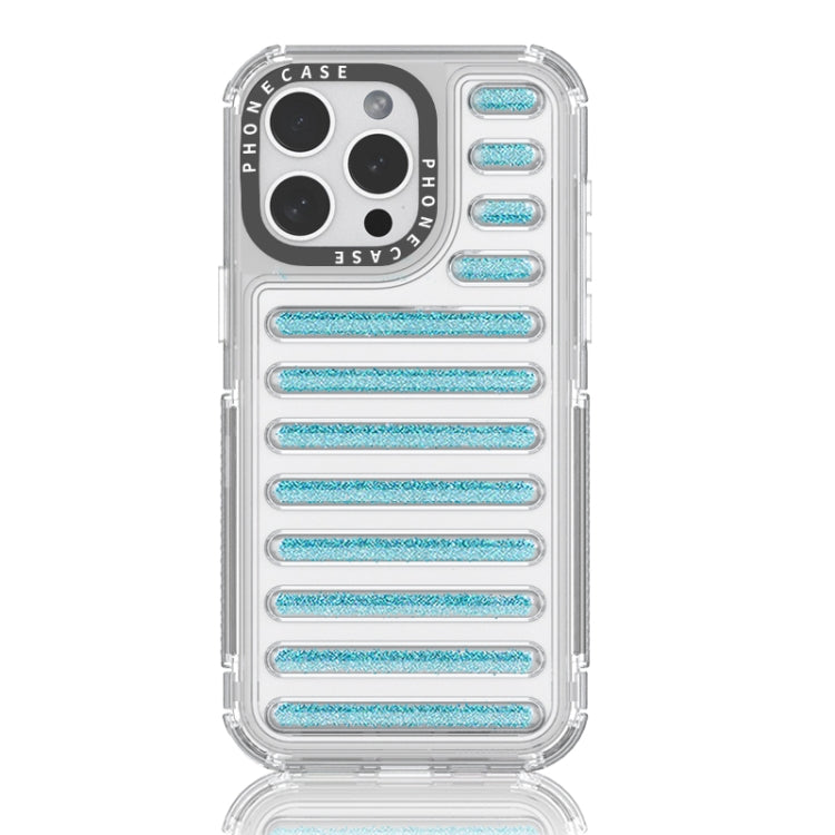Capsule Glitter TPU Hybrid PC Airbag Phone Case, For iPhone 15 Pro Max, For iPhone 15 Pro, For iPhone 15 Plus / 14 Plus, For iPhone 15
