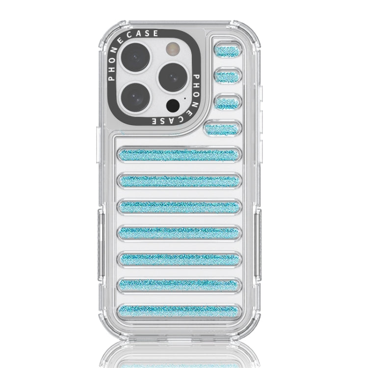 Capsule Glitter TPU Hybrid PC Airbag Phone Case, For iPhone 15 Pro Max, For iPhone 15 Pro, For iPhone 15 Plus / 14 Plus, For iPhone 15