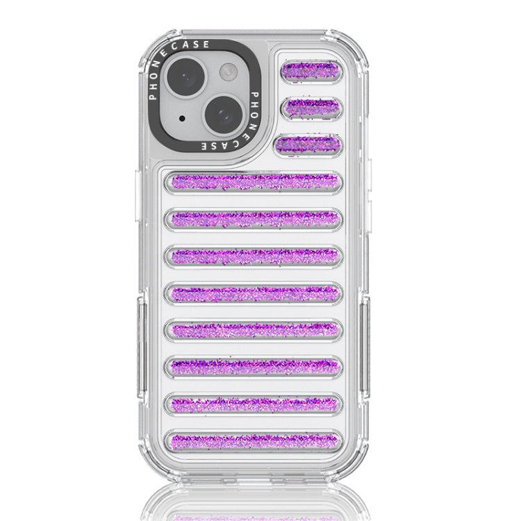 Capsule Glitter TPU Hybrid PC Airbag Phone Case, For iPhone 15 Pro Max, For iPhone 15 Pro, For iPhone 15 Plus / 14 Plus, For iPhone 15