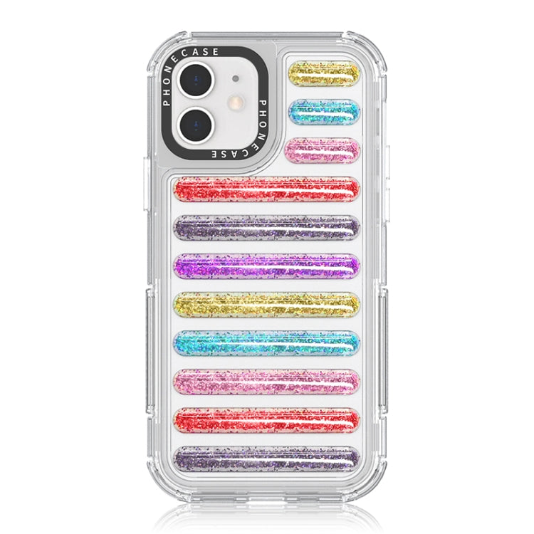 Capsule Glitter TPU Hybrid PC Airbag Phone Case, For iPhone 13 Pro, For iPhone 12 / 12 Pro, For iPhone 12 Pro Max, For iPhone 11 Pro Max