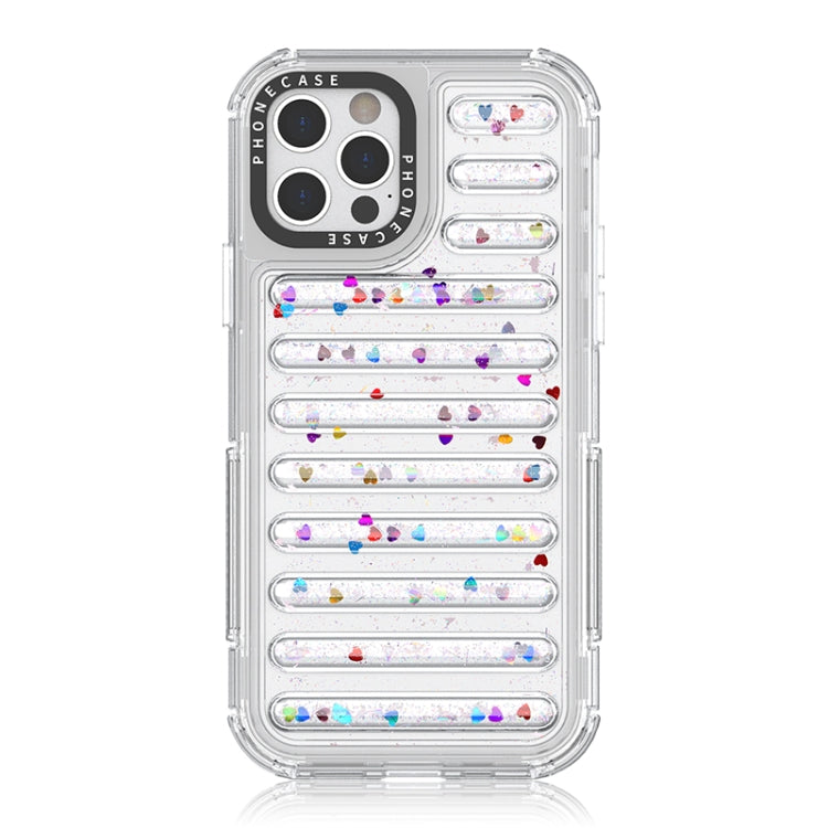Capsule Glitter TPU Hybrid PC Airbag Phone Case, For iPhone 13 Pro, For iPhone 12 / 12 Pro, For iPhone 12 Pro Max, For iPhone 11 Pro Max