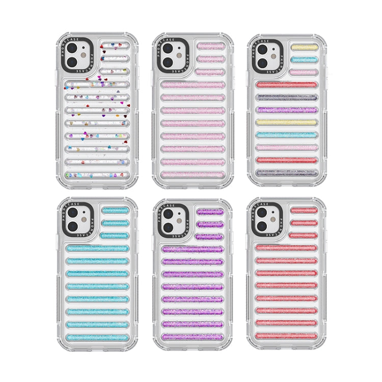Capsule Glitter TPU Hybrid PC Airbag Phone Case, For iPhone 11, For iPhone XS / X, For iPhone XR, For iPhone XS Max