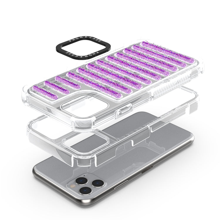 Capsule Glitter TPU Hybrid PC Airbag Phone Case, For iPhone 11, For iPhone XS / X, For iPhone XR, For iPhone XS Max