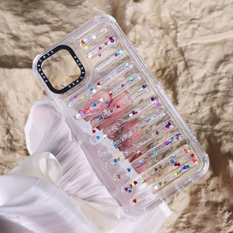 Capsule Glitter TPU Hybrid PC Airbag Phone Case, For iPhone 11, For iPhone XS / X, For iPhone XR, For iPhone XS Max