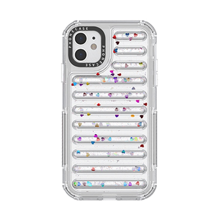 Capsule Glitter TPU Hybrid PC Airbag Phone Case, For iPhone 11, For iPhone XS / X, For iPhone XR, For iPhone XS Max