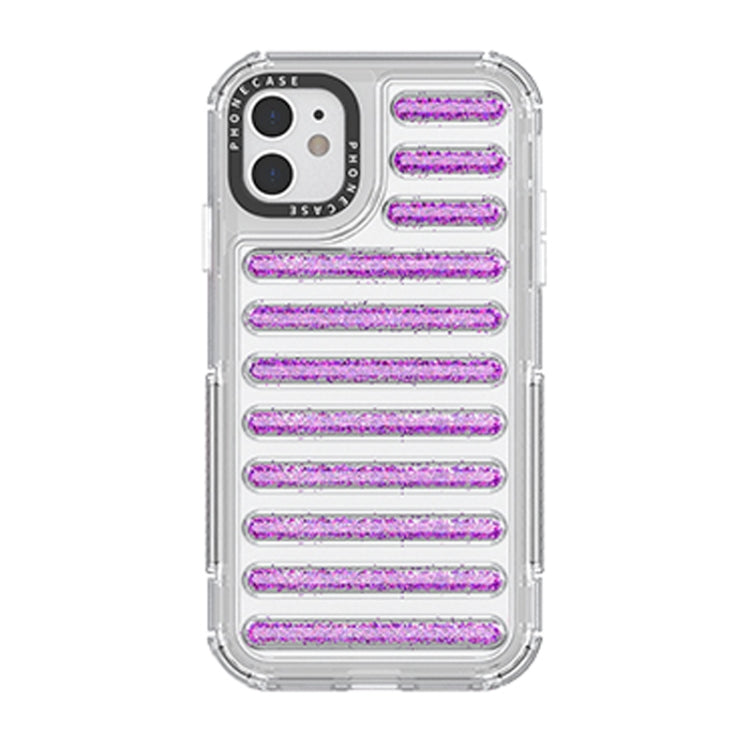 Capsule Glitter TPU Hybrid PC Airbag Phone Case, For iPhone 11, For iPhone XS / X, For iPhone XR, For iPhone XS Max