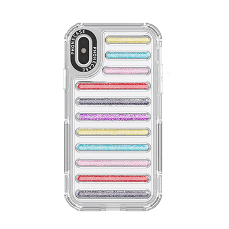 Capsule Glitter TPU Hybrid PC Airbag Phone Case, For iPhone 11, For iPhone XS / X, For iPhone XR, For iPhone XS Max