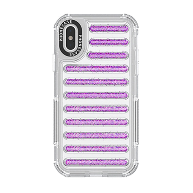 Capsule Glitter TPU Hybrid PC Airbag Phone Case, For iPhone 11, For iPhone XS / X, For iPhone XR, For iPhone XS Max