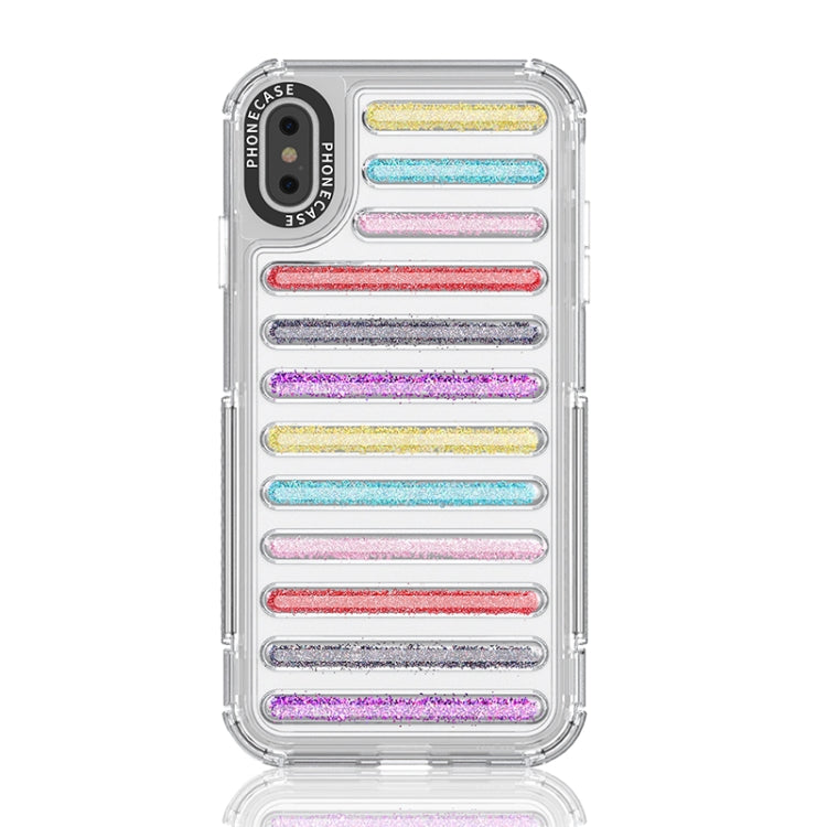 Capsule Glitter TPU Hybrid PC Airbag Phone Case, For iPhone 11, For iPhone XS / X, For iPhone XR, For iPhone XS Max