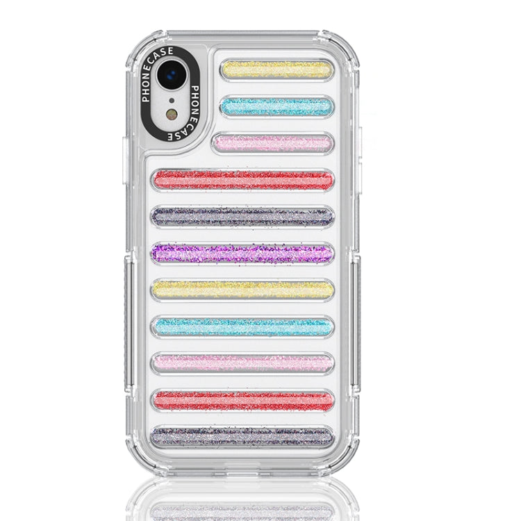 Capsule Glitter TPU Hybrid PC Airbag Phone Case, For iPhone 11, For iPhone XS / X, For iPhone XR, For iPhone XS Max