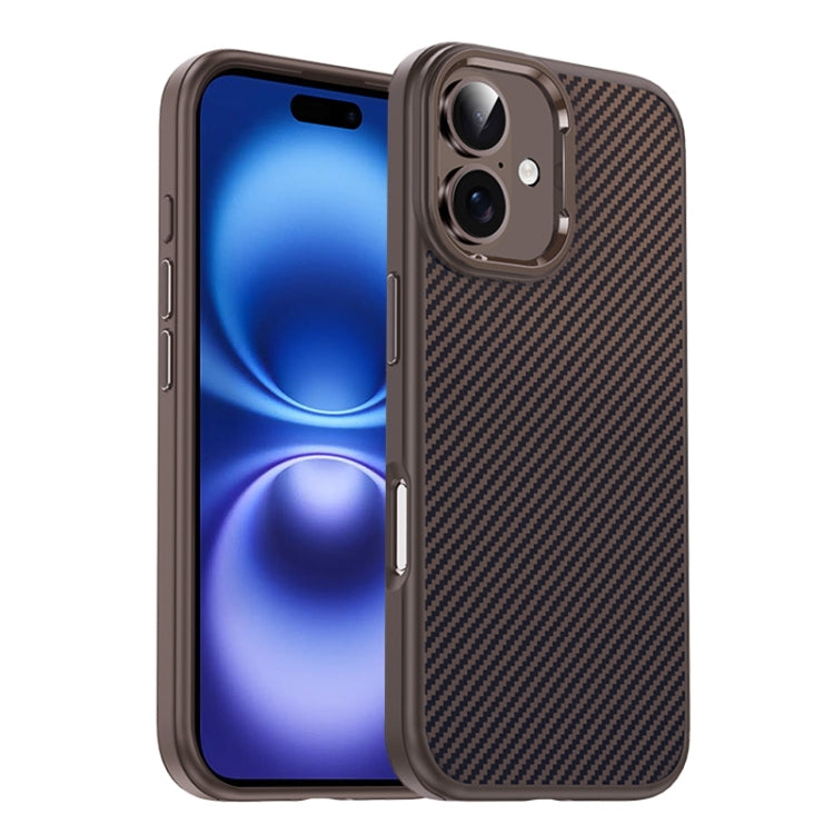 Carbon Fiber Textured Oil Spray MagSafe Magnetic Phone Case, For iPhone 16 Pro Max, For iPhone 16 Pro, For iPhone 16 Plus, For iPhone 16