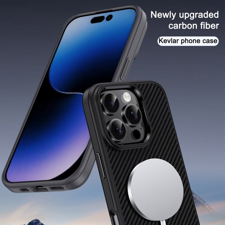 Carbon Fiber Textured Oil Spray MagSafe Magnetic Phone Case, For iPhone 16 Pro Max, For iPhone 16 Pro, For iPhone 16 Plus, For iPhone 16