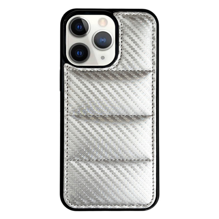 Carbon Fiber Texture Down Jacket Phone Case, For iPhone 12, For iPhone 12 Pro Max, For iPhone 12 Pro, For iPhone 11 Pro Max, For iPhone 11