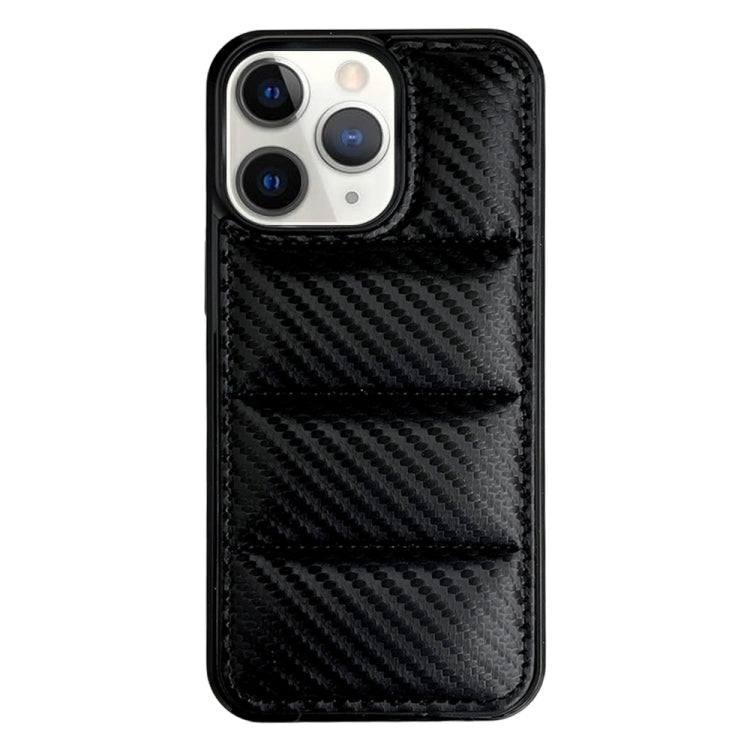 Carbon Fiber Texture Down Jacket Phone Case, For iPhone 12, For iPhone 12 Pro Max, For iPhone 12 Pro, For iPhone 11 Pro Max, For iPhone 11