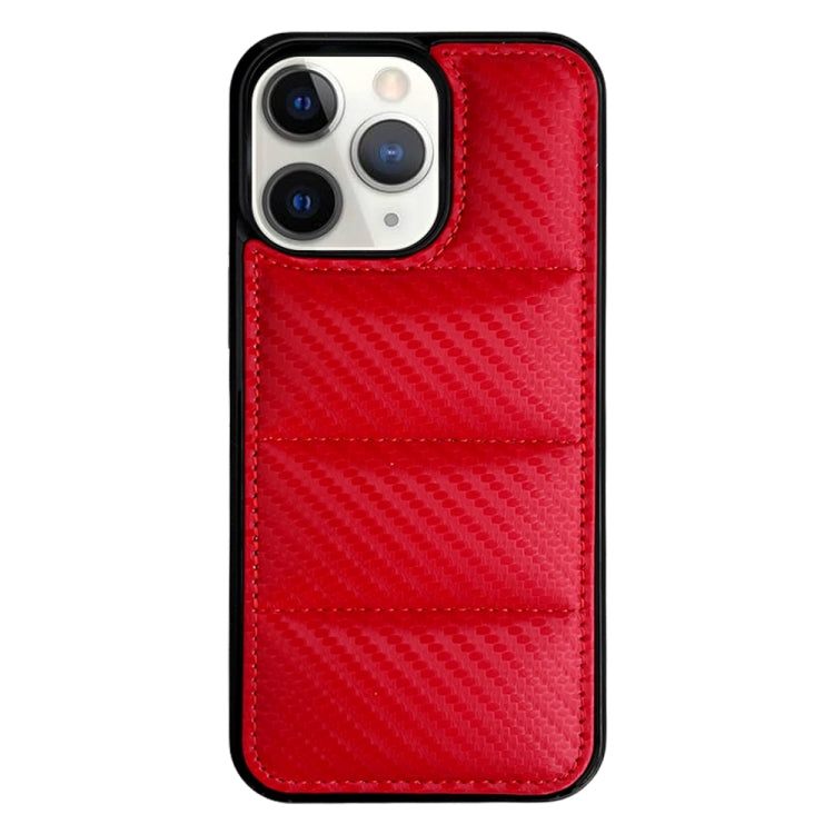 Carbon Fiber Texture Down Jacket Phone Case, For iPhone 12, For iPhone 12 Pro Max, For iPhone 12 Pro, For iPhone 11 Pro Max, For iPhone 11