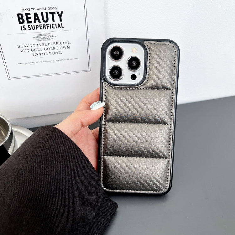 Carbon Fiber Texture Down Jacket Phone Case, For iPhone 12, For iPhone 12 Pro Max, For iPhone 12 Pro, For iPhone 11 Pro Max, For iPhone 11