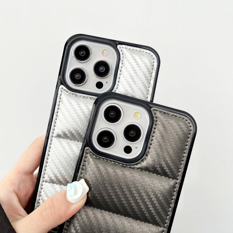 Carbon Fiber Texture Down Jacket Phone Case, For iPhone 12, For iPhone 12 Pro Max, For iPhone 12 Pro, For iPhone 11 Pro Max, For iPhone 11