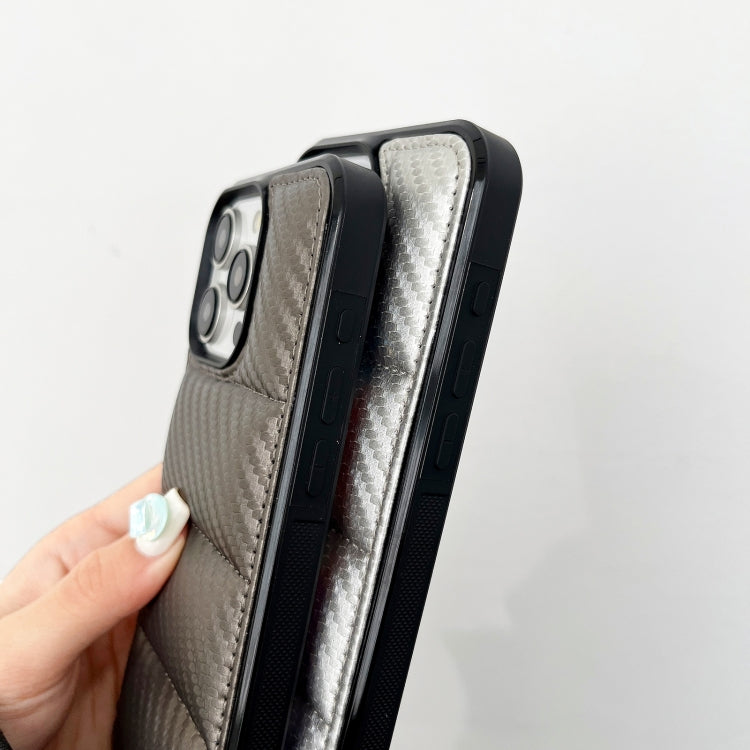 Carbon Fiber Texture Down Jacket Phone Case, For iPhone 12, For iPhone 12 Pro Max, For iPhone 12 Pro, For iPhone 11 Pro Max, For iPhone 11