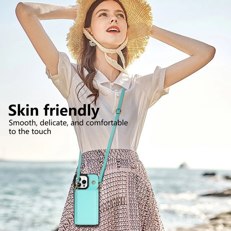 Three Fold Card Bag Phone Case with Long Lanyard, For iPhone 16 Pro Max, For iPhone 16 Pro, For iPhone 16 Plus, For iPhone 16